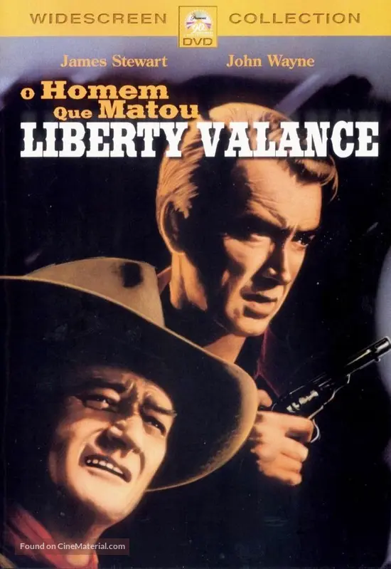 The Man Who Shot Liberty Valance - Portuguese Movie Cover