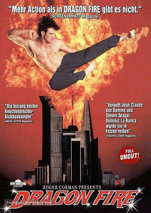 Dragon Fire - German DVD movie cover