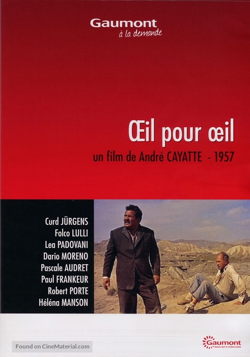 Oeil pour oeil - French DVD movie cover