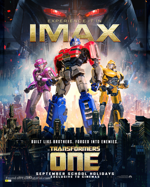 Transformers One - Australian Movie Poster