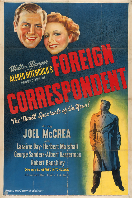 Foreign Correspondent - Movie Poster