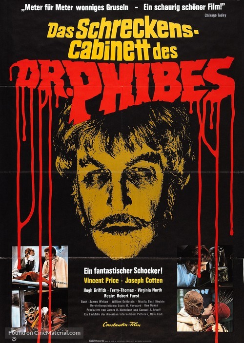 The Abominable Dr. Phibes - German Movie Poster