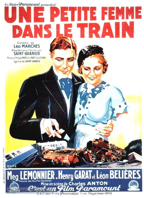 Une petite femme dans le train - French Movie Poster