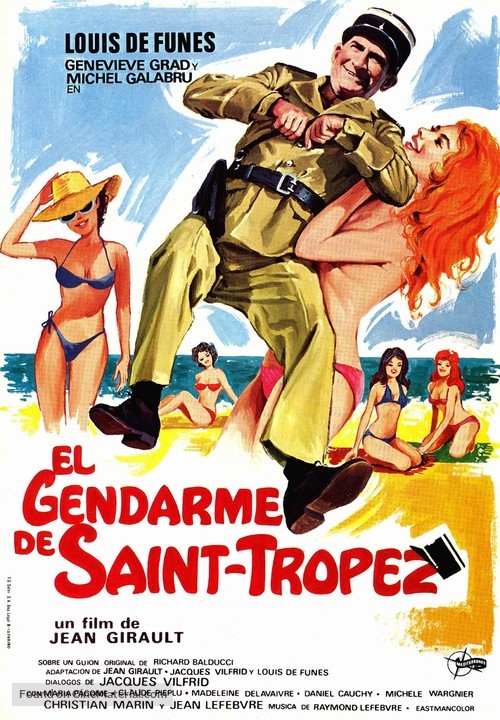 Le gendarme de St. Tropez - Spanish Movie Poster