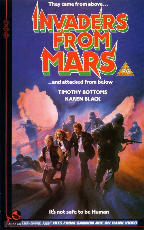 Invaders from Mars - British DVD movie cover