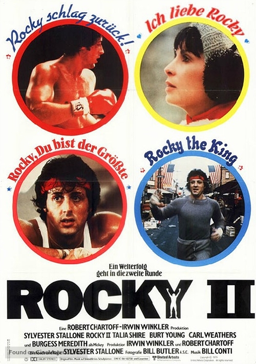 Rocky II - German Movie Poster