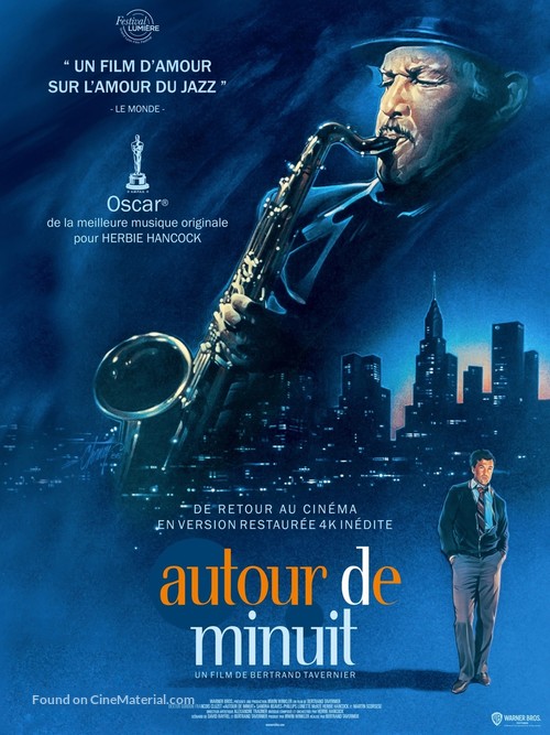 &#039;Round Midnight - French Re-release movie poster