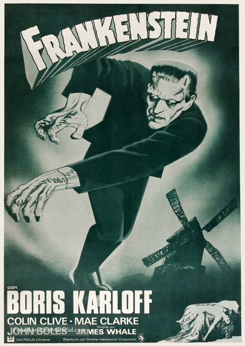 Frankenstein - Spanish Re-release movie poster