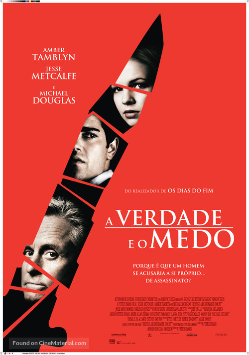 Beyond a Reasonable Doubt - Portuguese Movie Poster