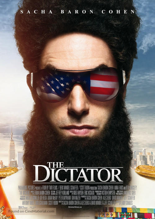 The Dictator - Swedish Movie Poster