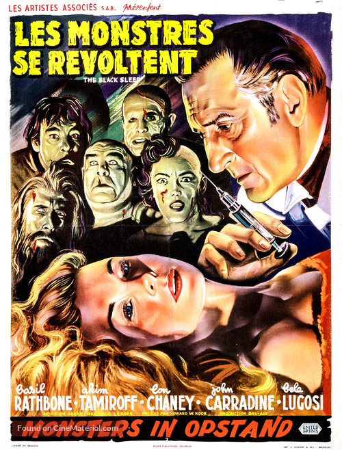 The Black Sleep - Belgian Movie Poster