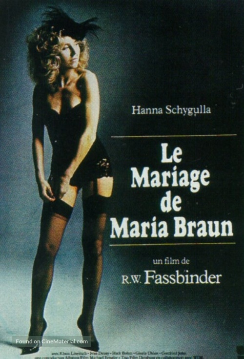 Die ehe der Maria Braun - French Movie Poster