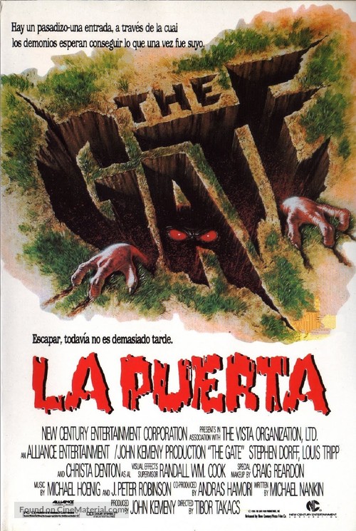 The Gate - Spanish Movie Poster