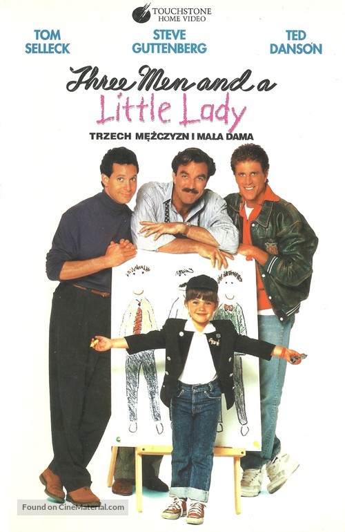 3 Men and a Little Lady - Polish DVD movie cover
