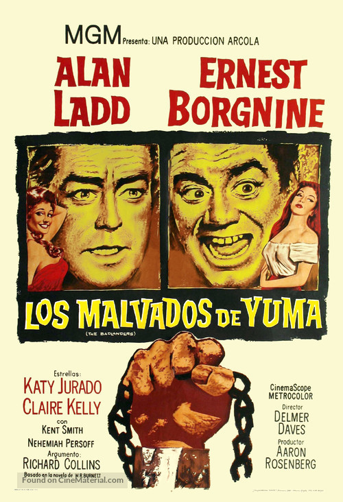 The Badlanders - Argentinian Theatrical movie poster