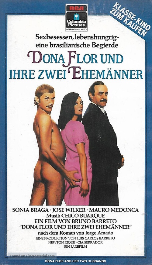 Dona Flor e Seus Dois Maridos - German VHS movie cover