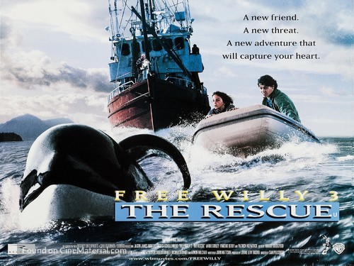 Free Willy 3: The Rescue - British Movie Poster