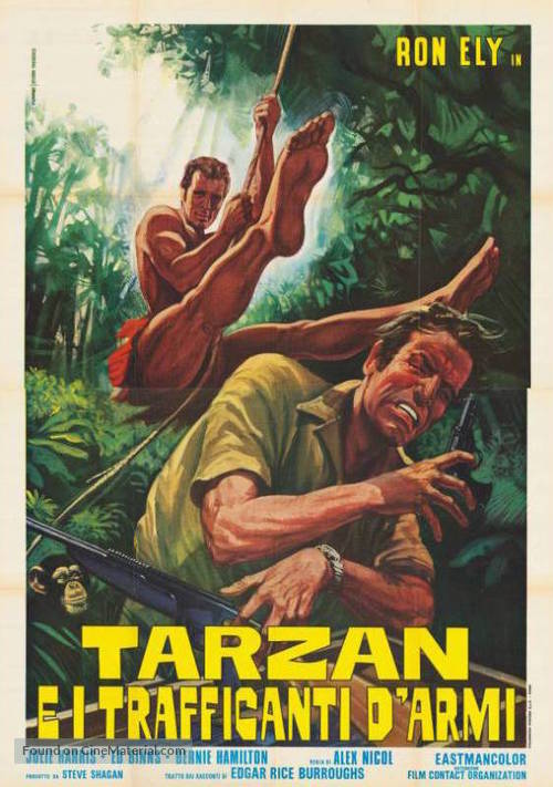 Tarzan and the Four O&#039;Clock Army - Italian Movie Poster