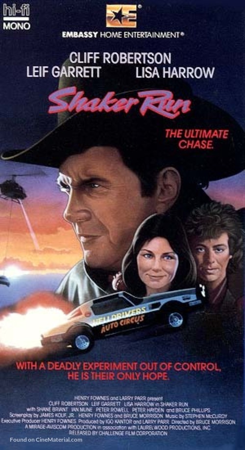 Shaker Run - VHS movie cover