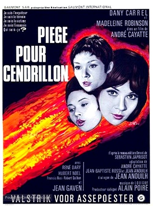 Pi&egrave;ge pour Cendrillon - Belgian Movie Poster