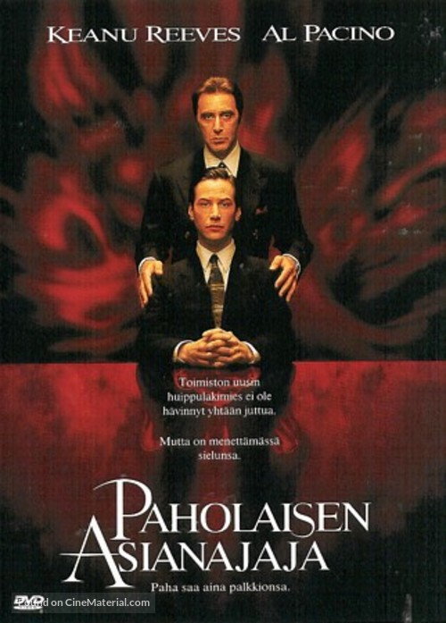 The Devil&#039;s Advocate - Finnish DVD movie cover