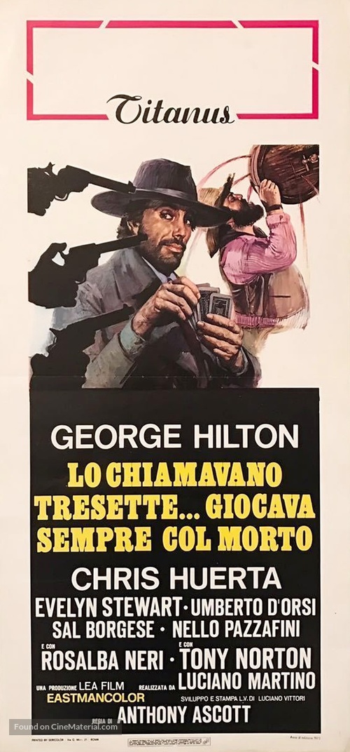 Lo chiamavano Tresette... giocava sempre col morto - Italian Movie Poster