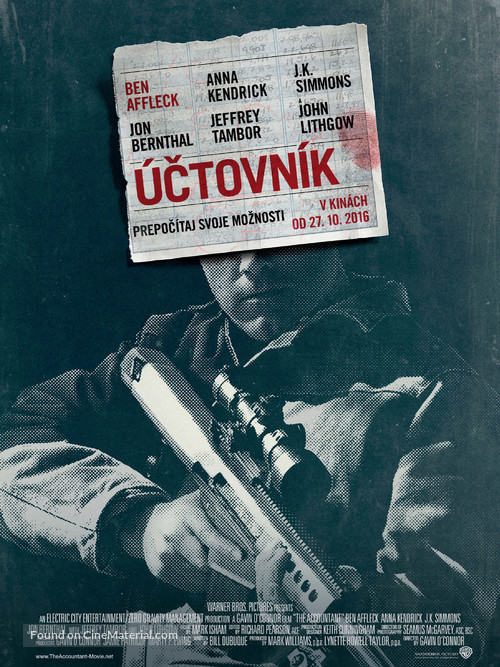 The Accountant - Slovak Movie Poster