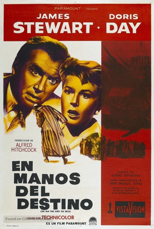The Man Who Knew Too Much - Argentinian Theatrical movie poster