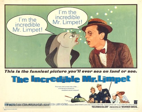 The Incredible Mr. Limpet - Movie Poster