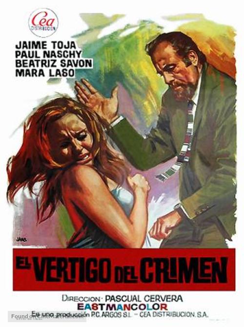 El v&eacute;rtigo del crimen - Spanish Movie Poster