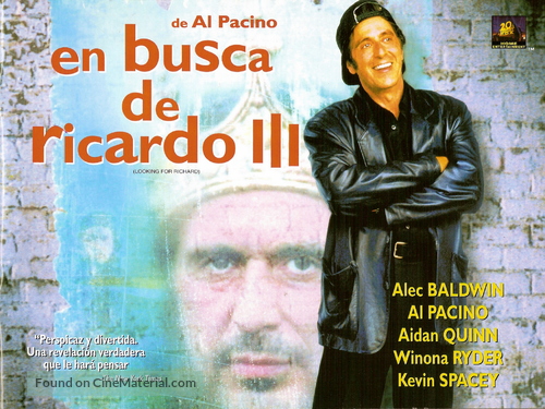 Looking for Richard - Argentinian Video release movie poster
