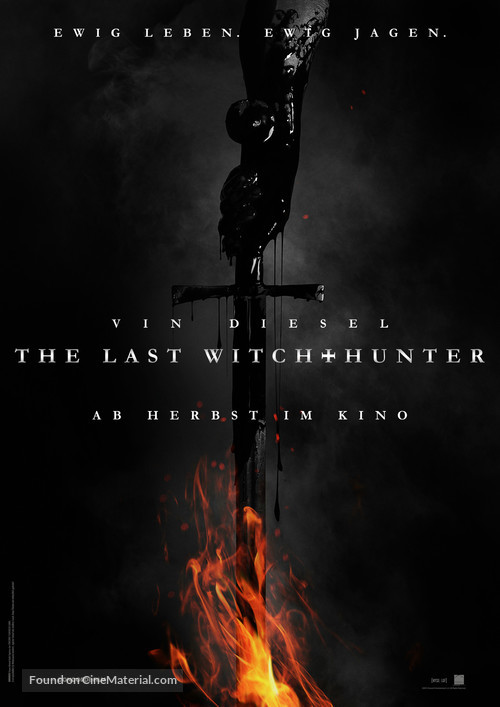 The Last Witch Hunter - German Movie Poster