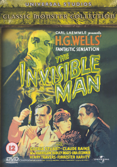 The Invisible Man - British DVD movie cover