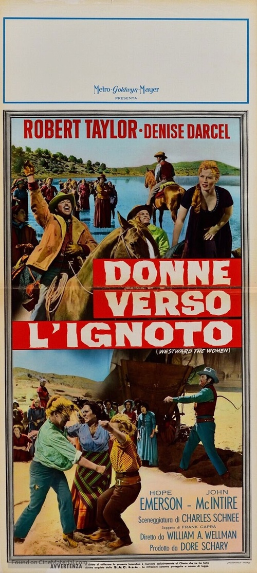 Westward the Women - Italian Movie Poster