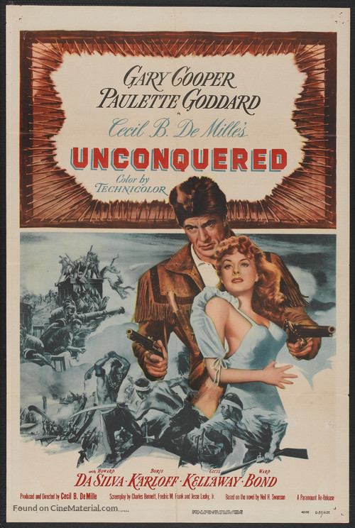 Unconquered - Re-release movie poster