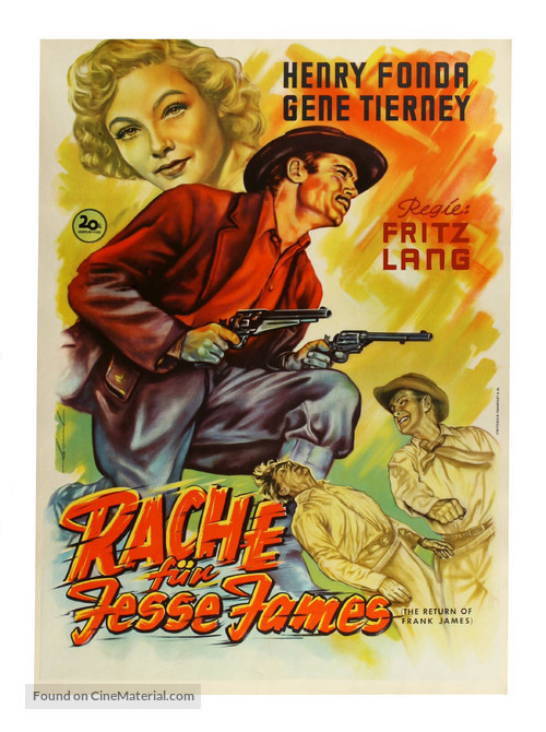 The Return of Frank James - German Movie Poster