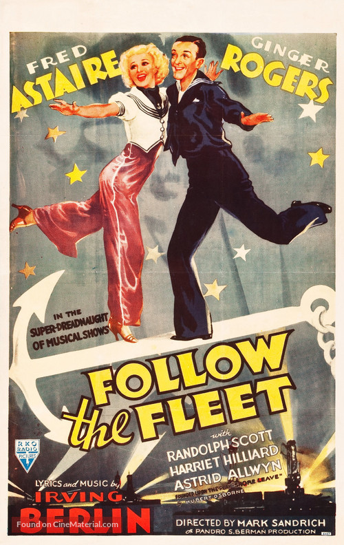 Follow the Fleet - Canadian Movie Poster