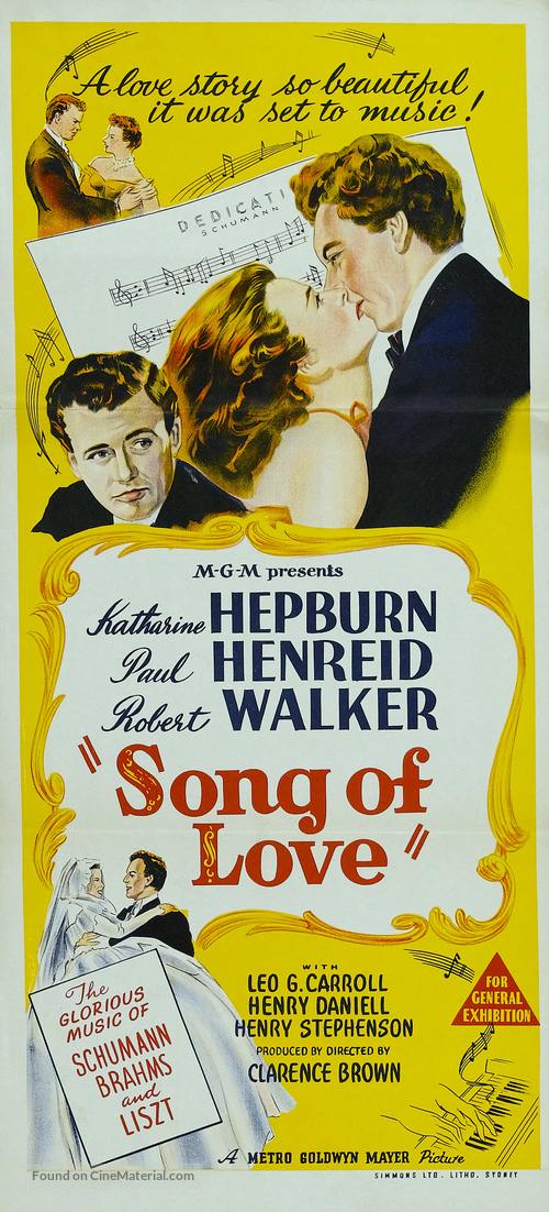 Song of Love - Australian Movie Poster