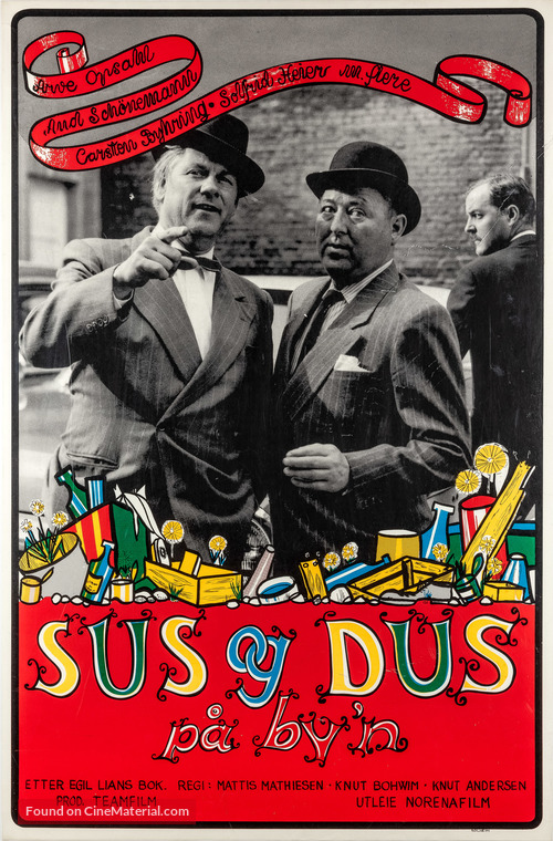 Sus og dus p&aring; by&#039;n - Norwegian Movie Poster