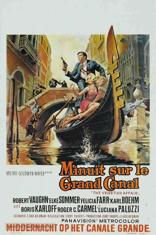 The Venetian Affair - Belgian Movie Poster