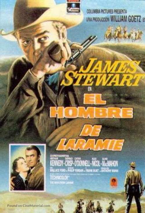 The Man from Laramie - Spanish VHS movie cover