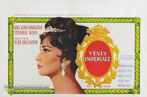 Venere imperiale - Belgian Movie Poster