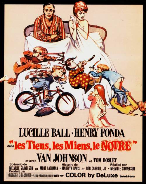 Yours, Mine and Ours - French Movie Poster