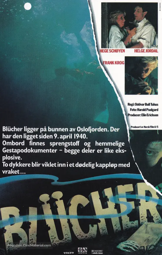 Blücher (1988) Norwegian movie poster Blücher (1988) Norwegian movie poster