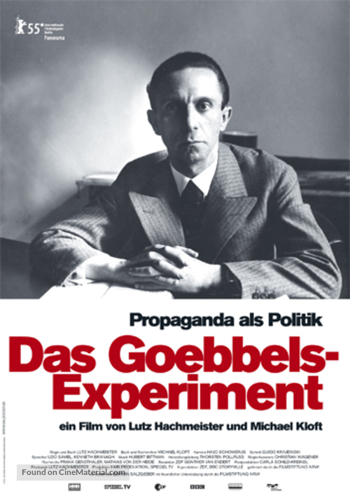 Das Goebbels-Experiment - German poster