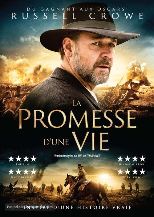 The Water Diviner - Canadian DVD movie cover