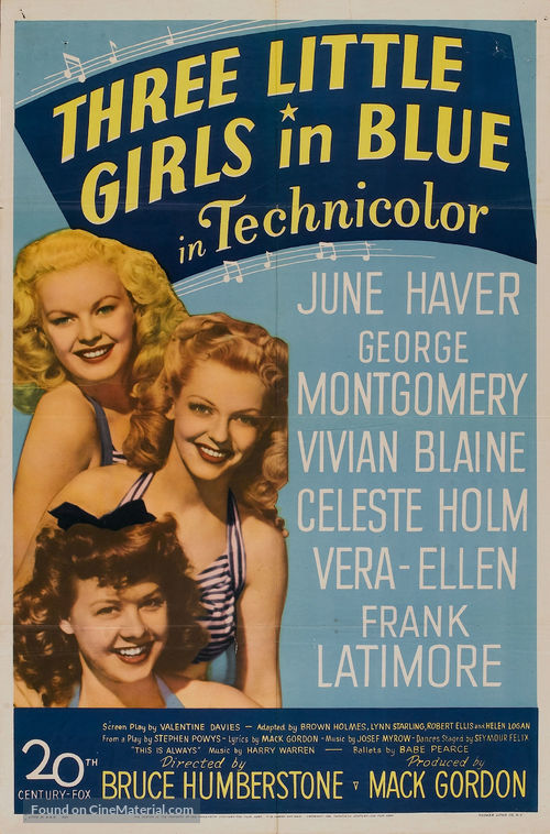 Three Little Girls in Blue - Movie Poster