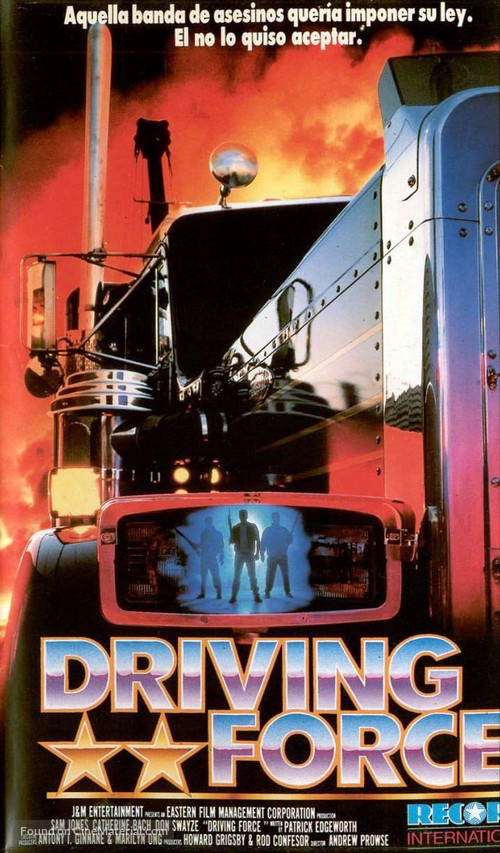 Driving Force - Spanish VHS movie cover