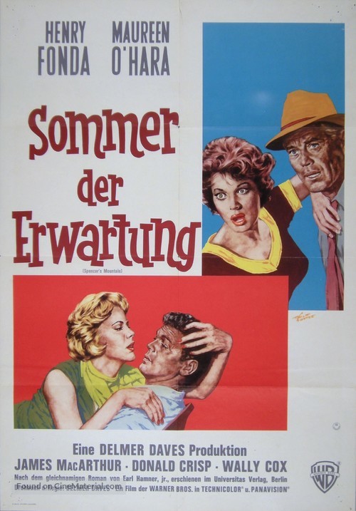 Spencer&#039;s Mountain - German Movie Poster