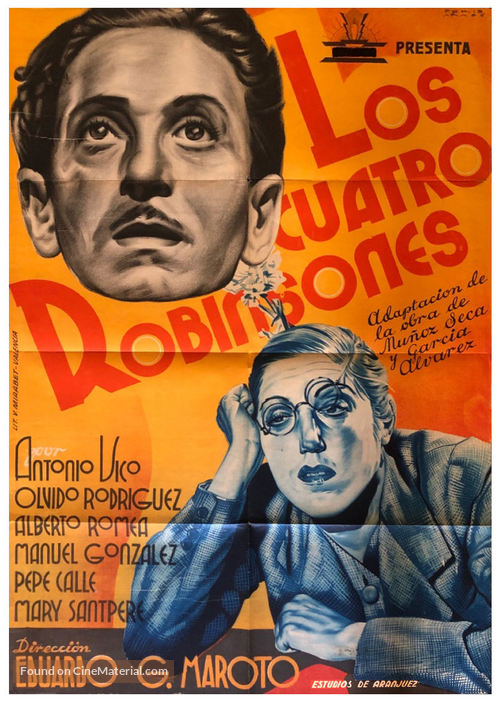 Los cuatro robinsones - Spanish Movie Poster